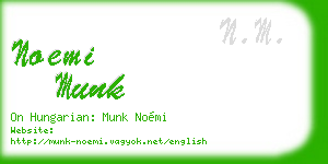 noemi munk business card